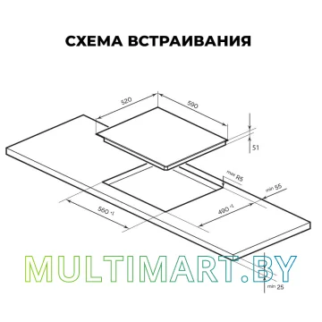 Электрическая варочная панель LEX EVH 640B BL картинка 3